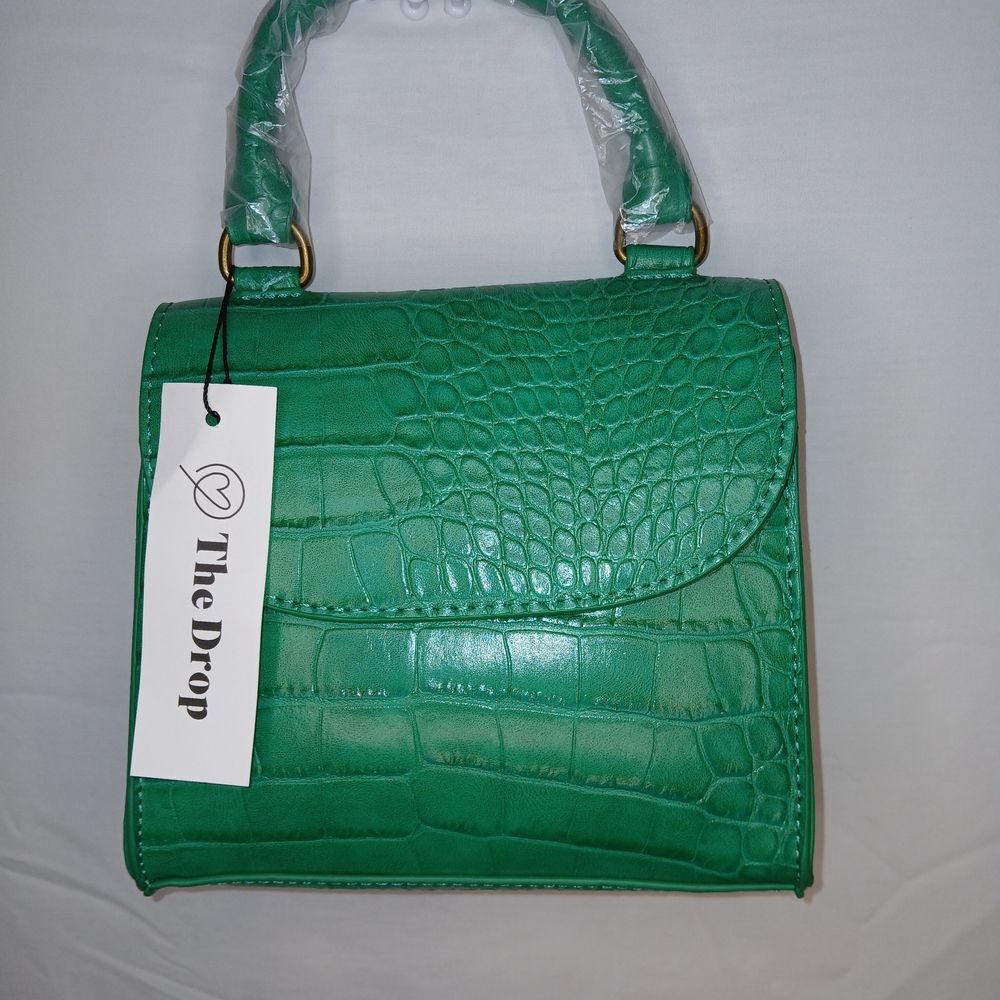 Green The Drop -Embossed Women's Bag Crocodile Pattern